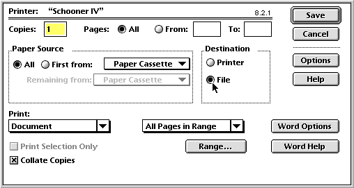 Print Dialog